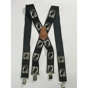 Men’s POW-MIA 48” Black “You Are‎ Not Forgotten” Suspenders